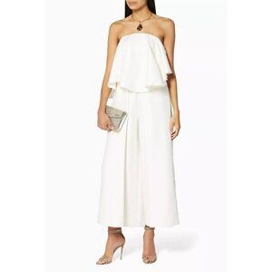 Solace London Selena Strapless Jumpsuit 0 XS White Bridal Wedding